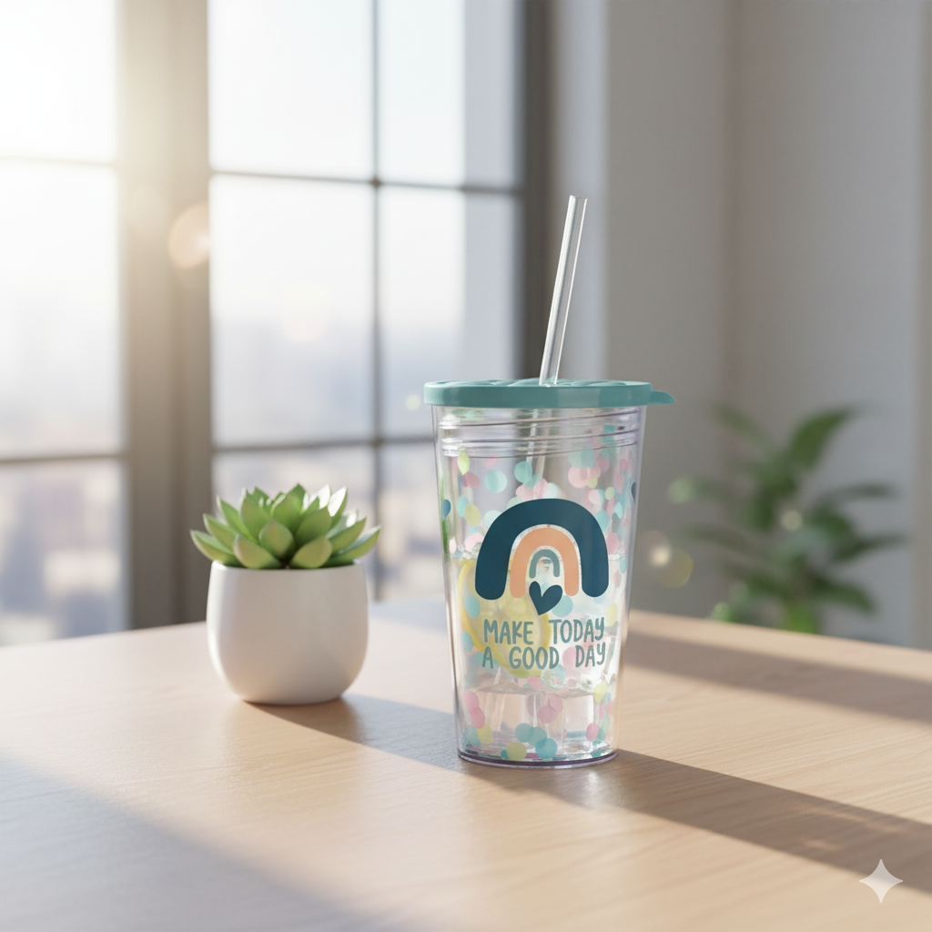 Glass sipcup